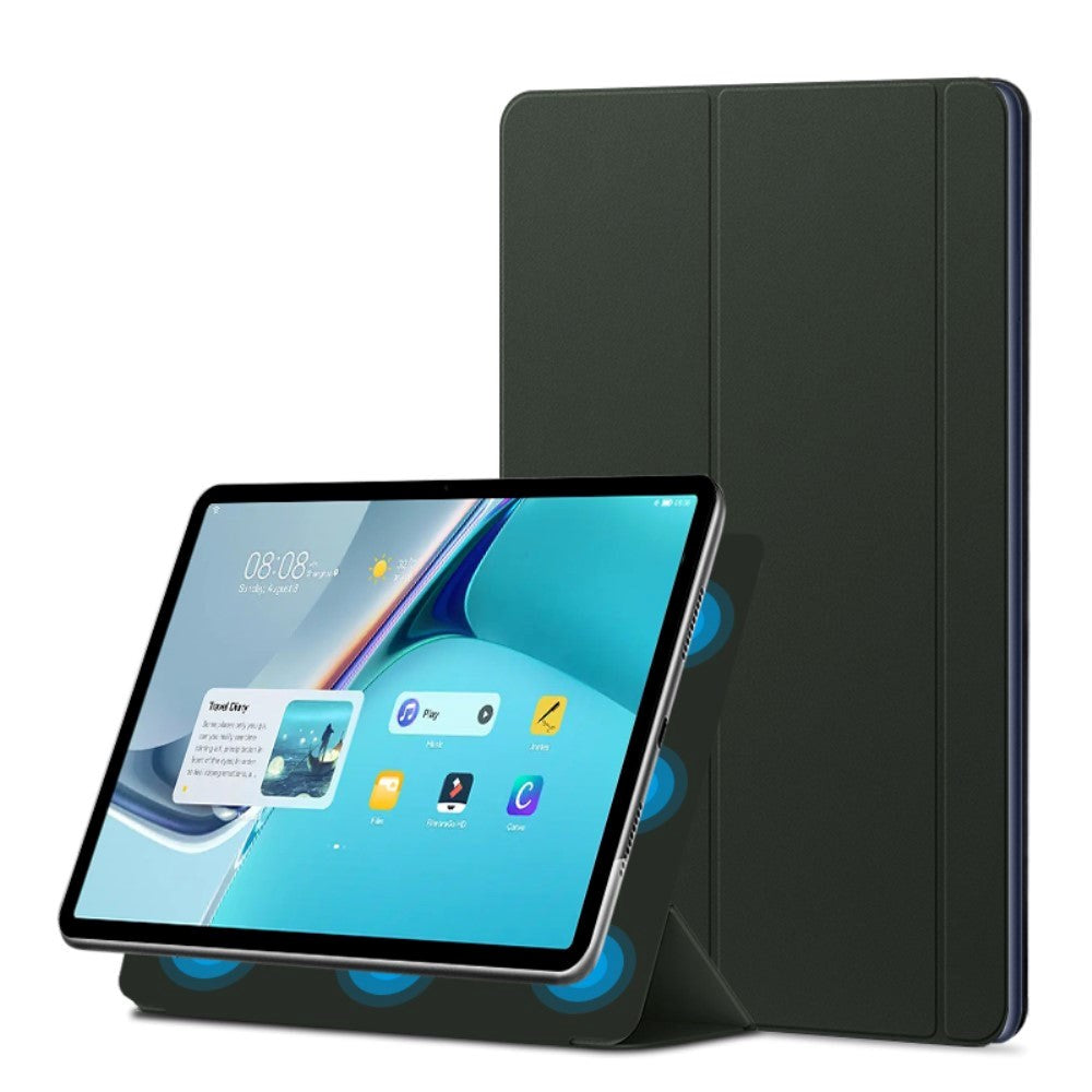 Huawei MatePad 11 Magnetic Tri-Fold Flip Cover - Grønn