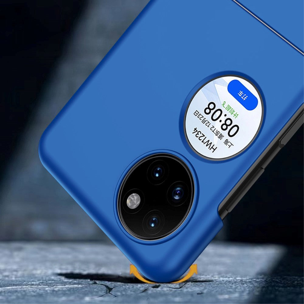 Huawei P50 lomme hardplast bakdeksel m. Gummibelagt overflate - Rosa