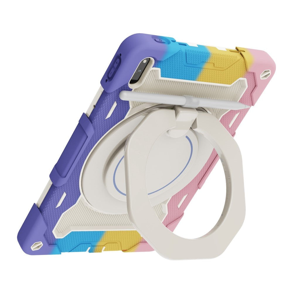 Huawei MatePad 11 Craftsman-veske - Stativfunksjon, håndholder og penneholder - hvit / multi