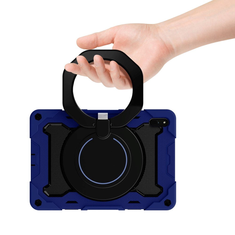 Huawei MatePad 11 Craftsman-veske - Stativfunksjon, håndholder og penneholder - blå