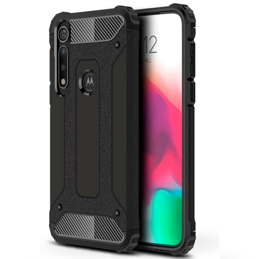 Motorola Moto G8 Plus Armor Guard Hard Deksel - Svart