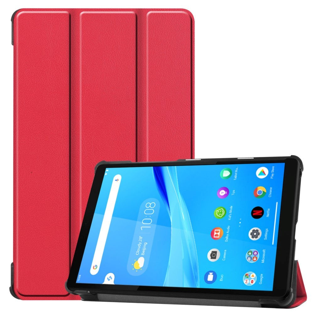 Lenovo Tab M8 (2. generasjon) 8" skinndeksel m. stativfunksjon - rød