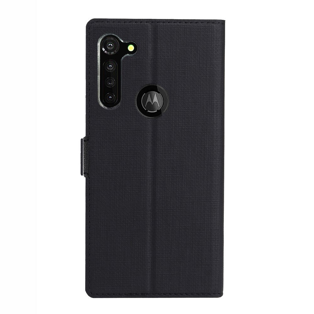 Motorola Moto G Pro VILI DMX skinndeksel m. Kortholder & riflet tekstur svart