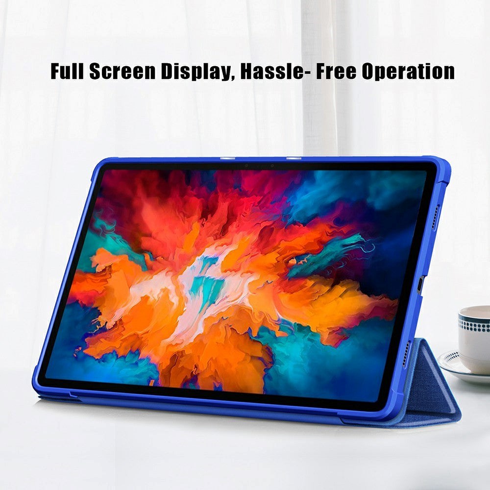 Lenovo Tab P11 Pro Fabric Flip Cover - Blå