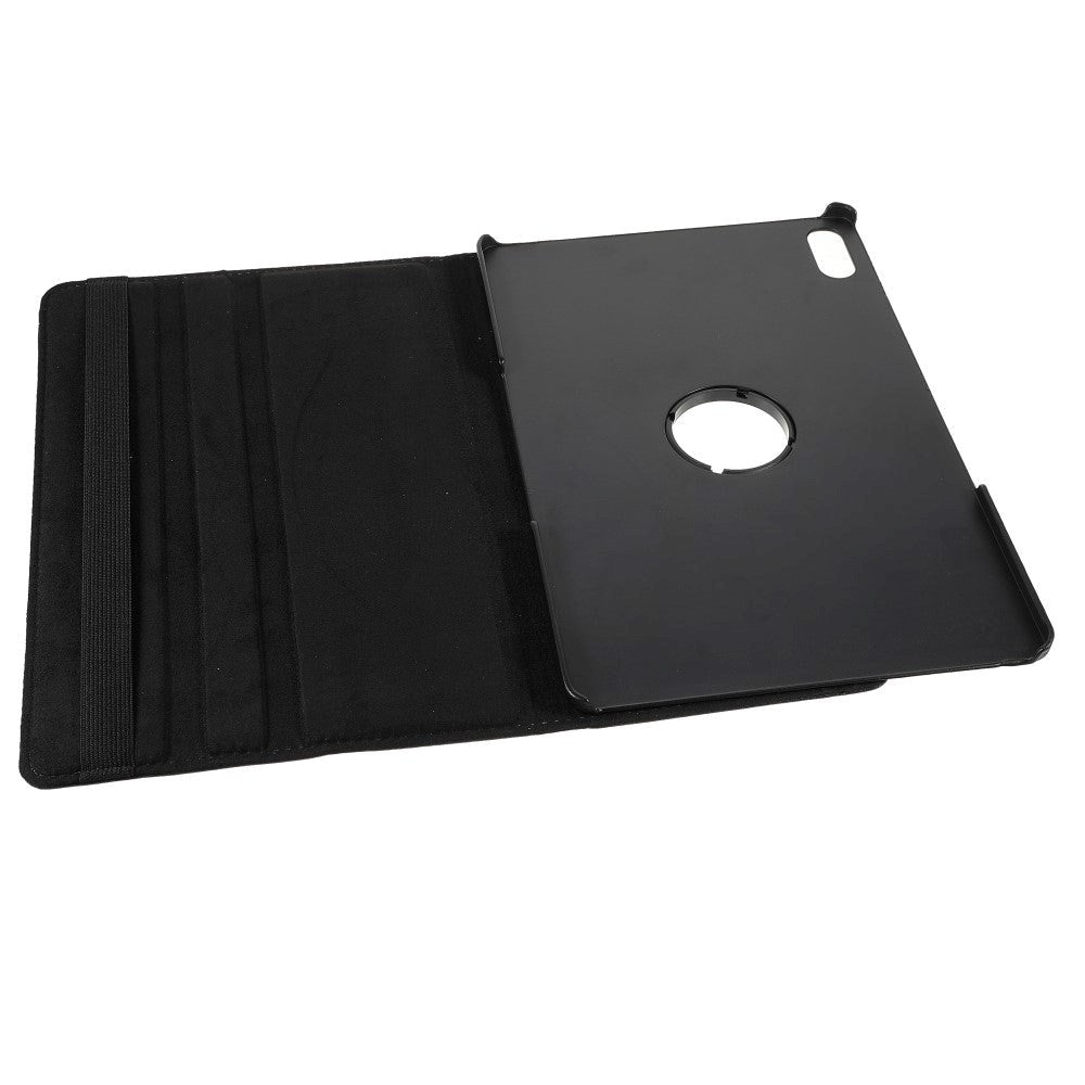 Lenovo Tab P12 Pro Læder Flip Cover m. 360 Graders Standerfunktion - Sort
