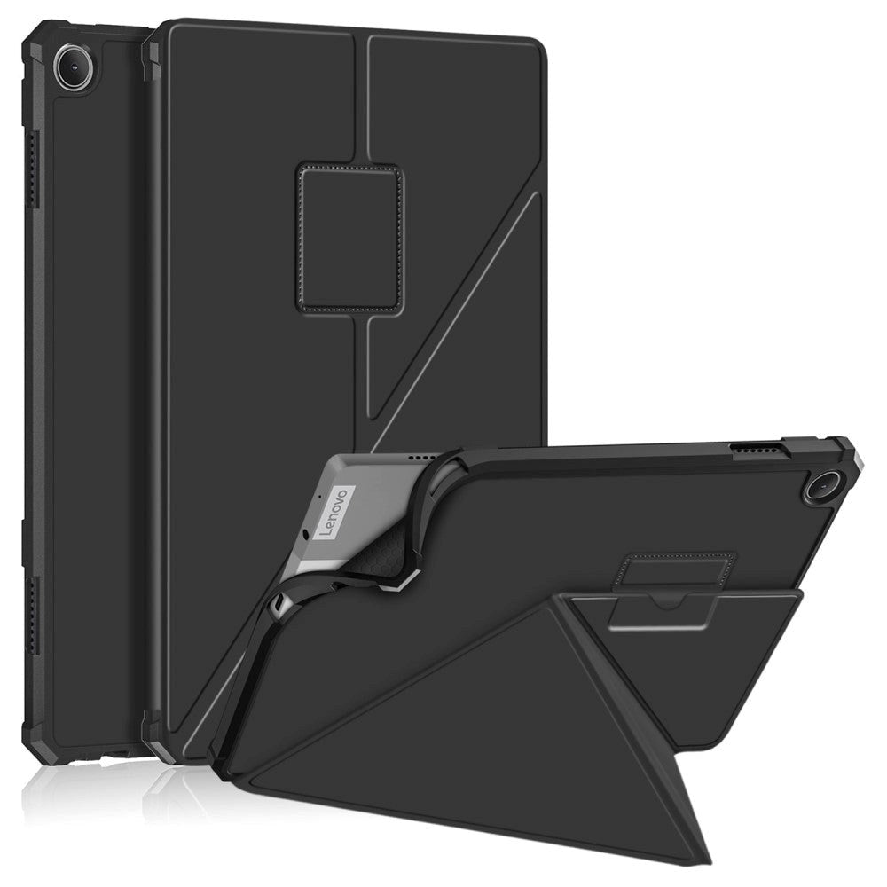 Lenovo Tab M10 (3. Gen) 10.1" (TB-328F/TB-328X) Fleksibelt Origami Flip Cover - Sort