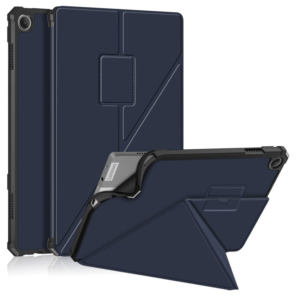 Lenovo Tab M10 (3. generasjon) 10,1" (TB-328F/TB-328X) Fleksibelt Origami Flip-deksel - Blå