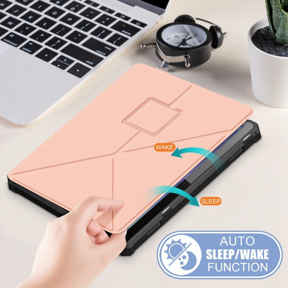 Lenovo Tab M10 (3rd Gen) 10,1" (TB-328F/TB-328X) Fleksibelt Origami Flip-deksel - Rosa