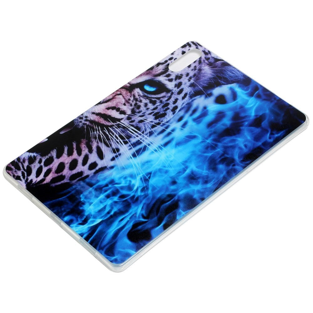 Lenovo Tab P11 Pro Bakdeksel m. Motiv - Blå Leopard