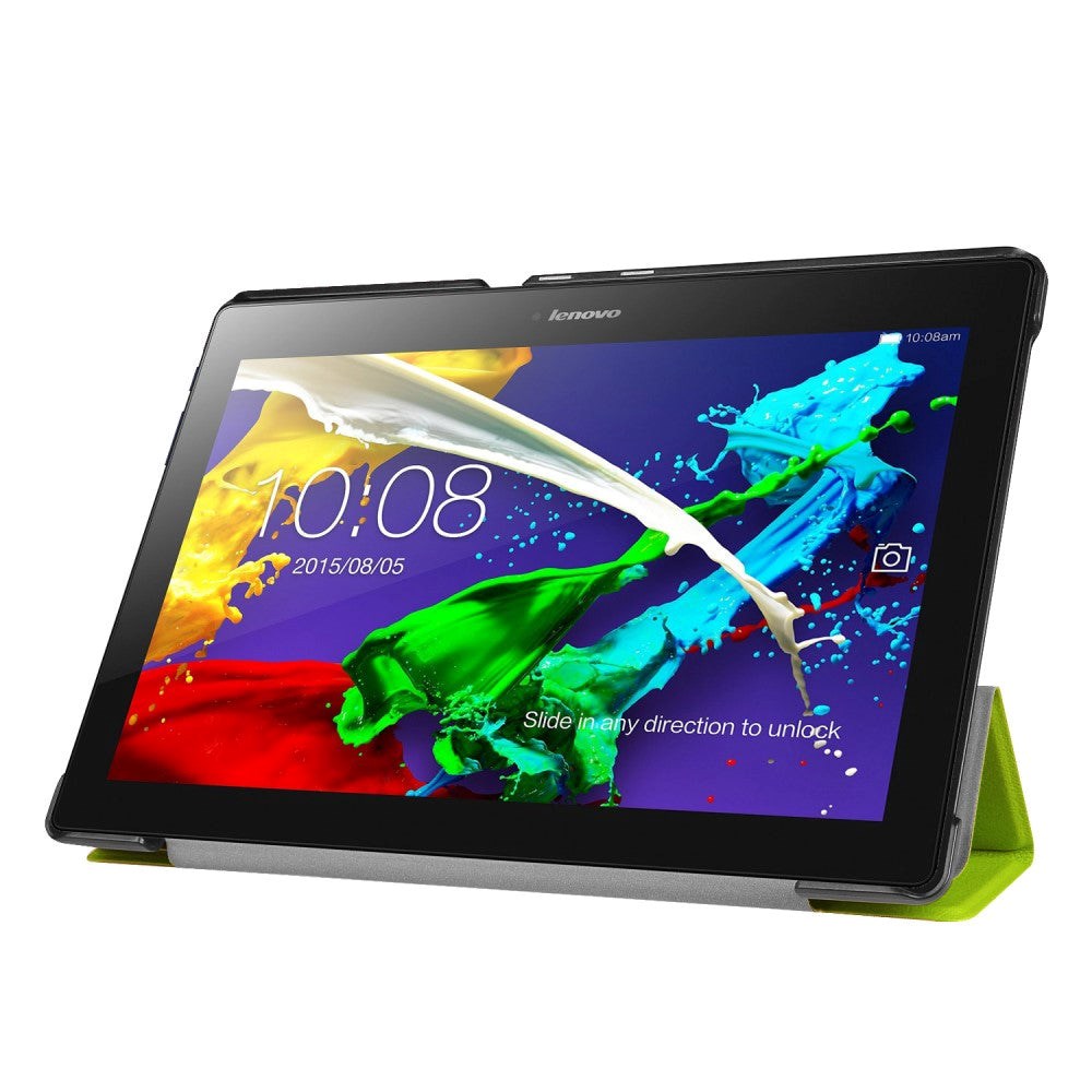Lenovo Tab3 10 Tri-Fold Magnetic Hard Case Veske Grønn