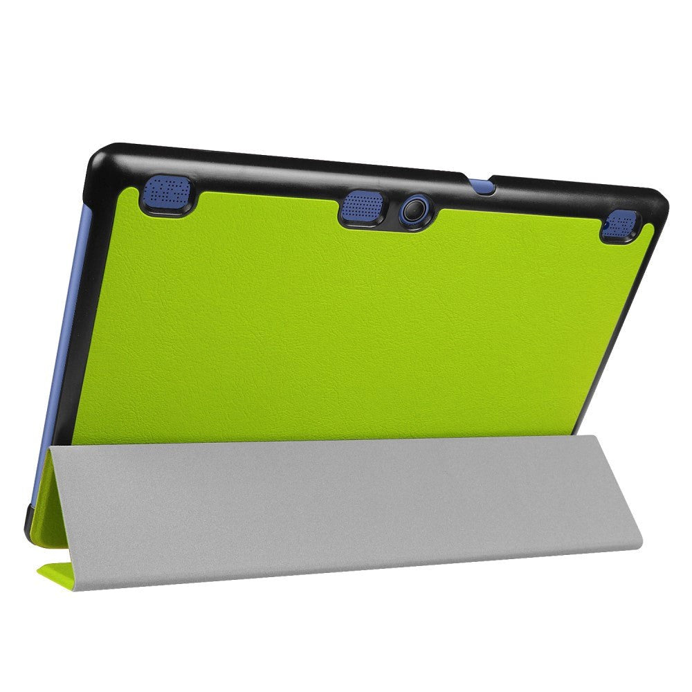 Lenovo Tab3 10 Tri-Fold Magnetic Hard Case Veske Grønn