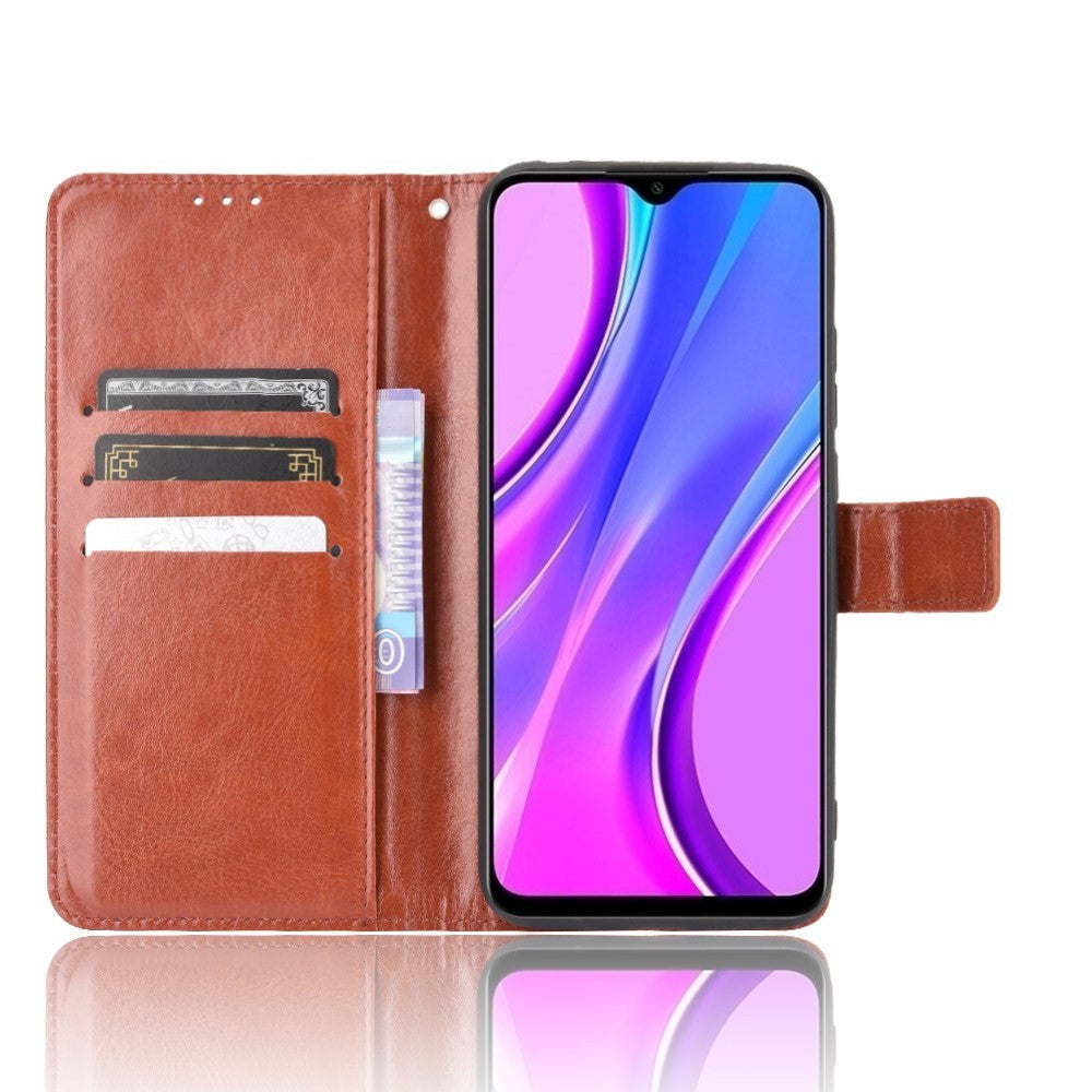 Xiaomi Redmi 9C Neutral Flip Leather Cover m. Lommebok - Brun