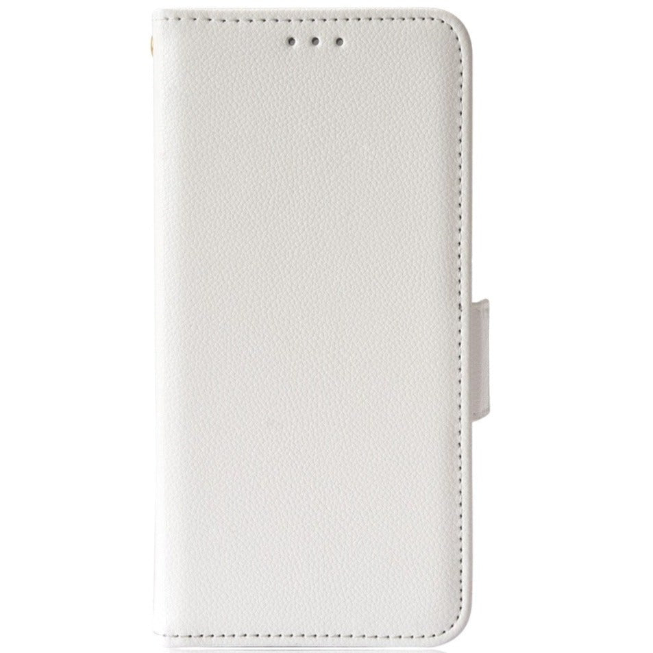 Alcatel 1S (2021) / 3L (2021) PU Litchi Leather Flip Cover m. Lommebok - Hvit