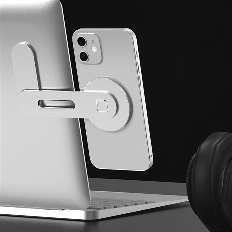 Mobilholder til Laptop / PC - MagSafe Kompatibel - Sølv