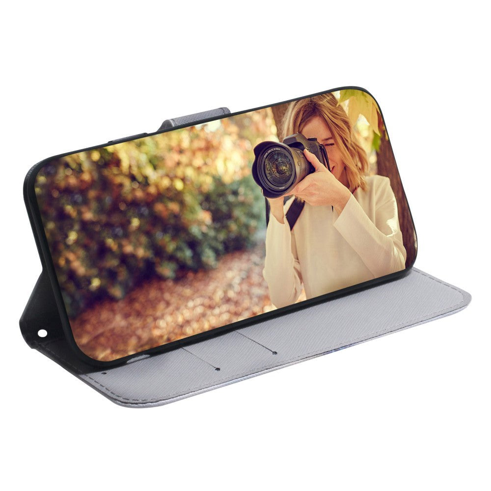 Google Pixel 6 Leather Flip Cover m. Lommebok og trykk - Hund