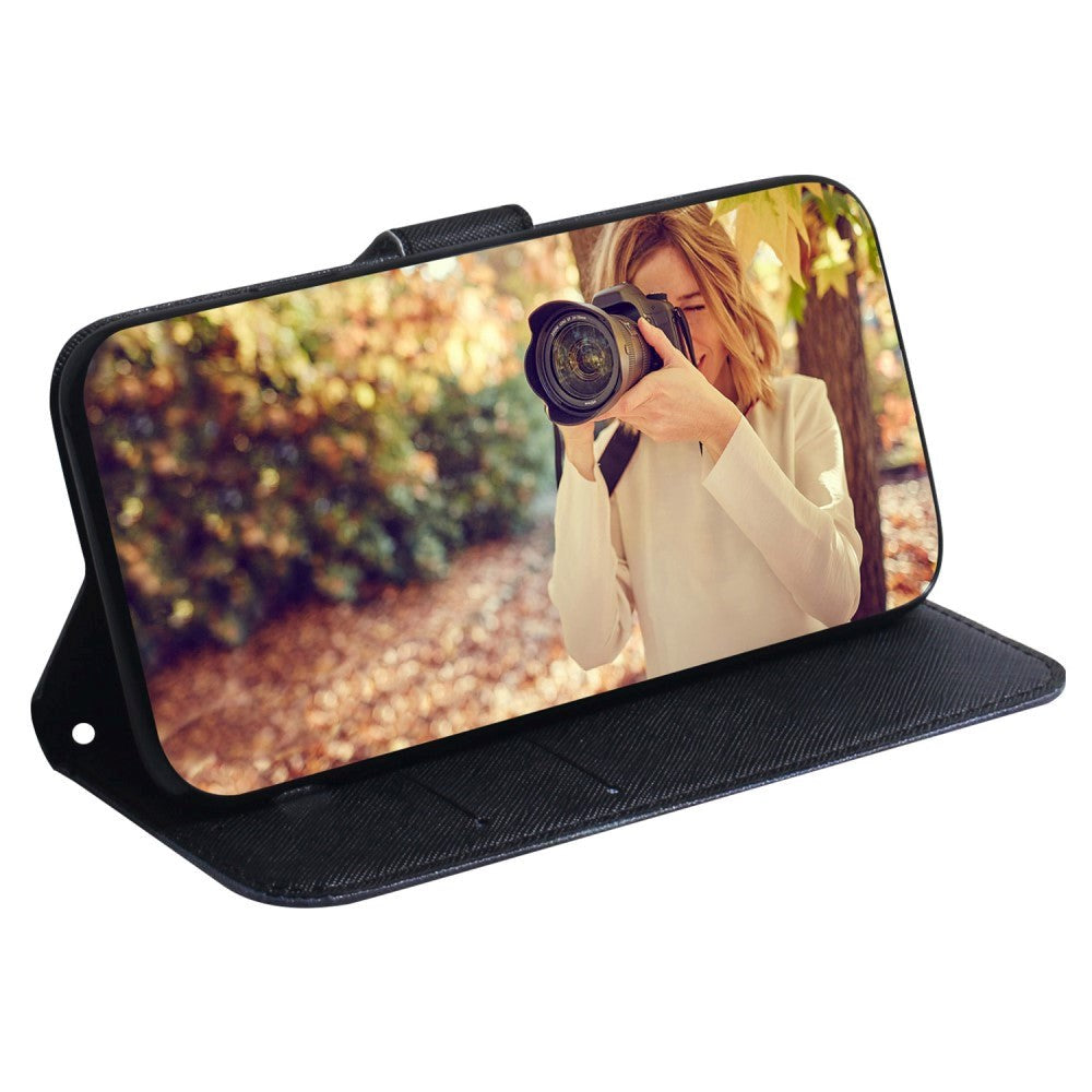 Google Pixel 6 Pro Leather Flip Cover m. Lommebok og trykk - Panda