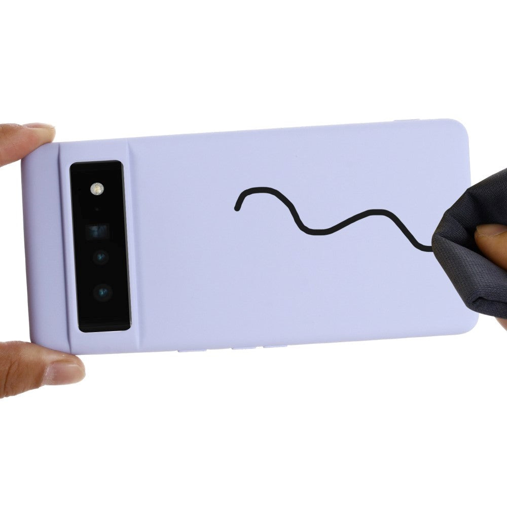 Google Pixel 7 flytende silikondeksel m. Stropp - Lilla