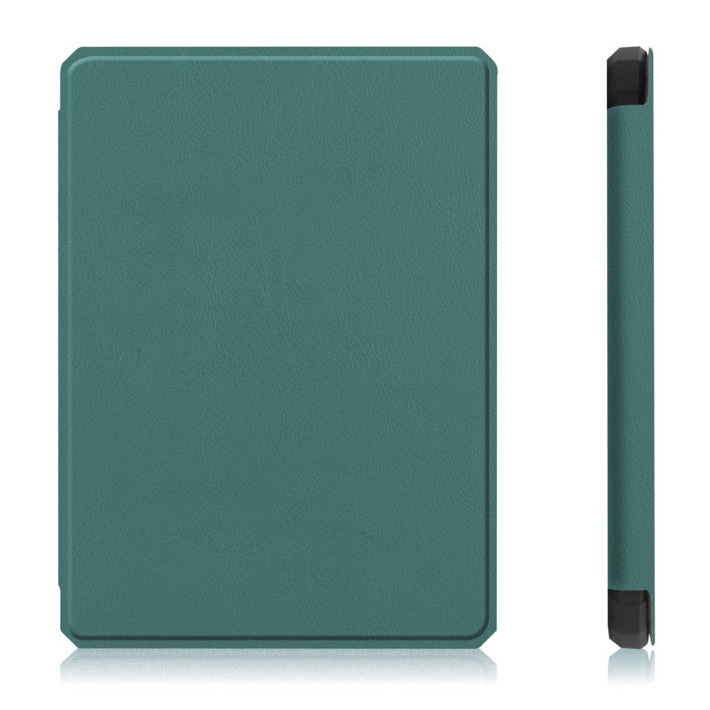 Amazon Kindle Paperwhite 5 11. generasjon (2021) Leather Flip Cover m. Søvnfunksjon - Grønn
