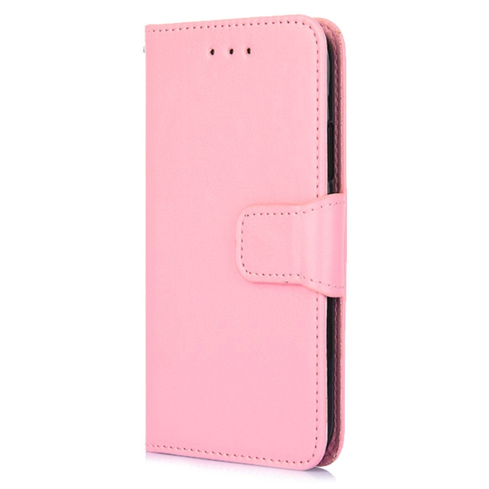 Oppo Find X5 Lite Leather Flip Cover m. Lommebok og magnetisk lukking - Rosa