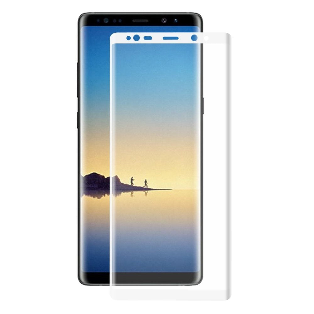 Samsung Galaxy Note 8 HAT PRINCE Skjermbeskytter i herdet glass (full størrelse med kurver) - Hvit