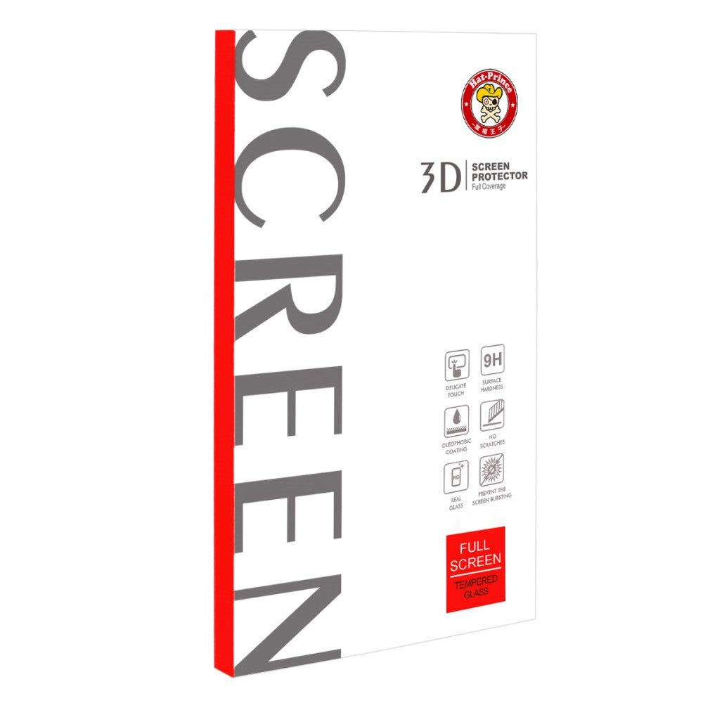 Samsung Galaxy Note 8 HAT PRINCE Skjermbeskytter i herdet glass (full størrelse med kurver) - Sølv