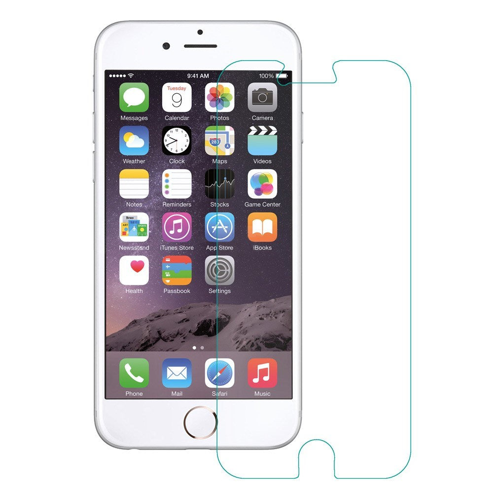 Skærmbeskyttelsesglas til iPhone 6 / 6s - Gennemsigtig