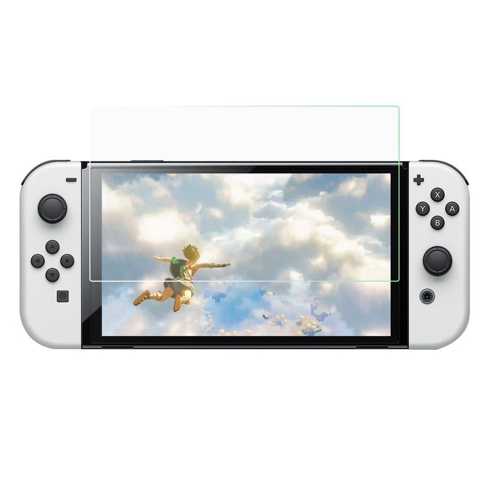 Nintendo Switch OLED Arc Edge Herdet Glass Skjermbeskytter - Skjermbeskytter - Gjennomsiktig