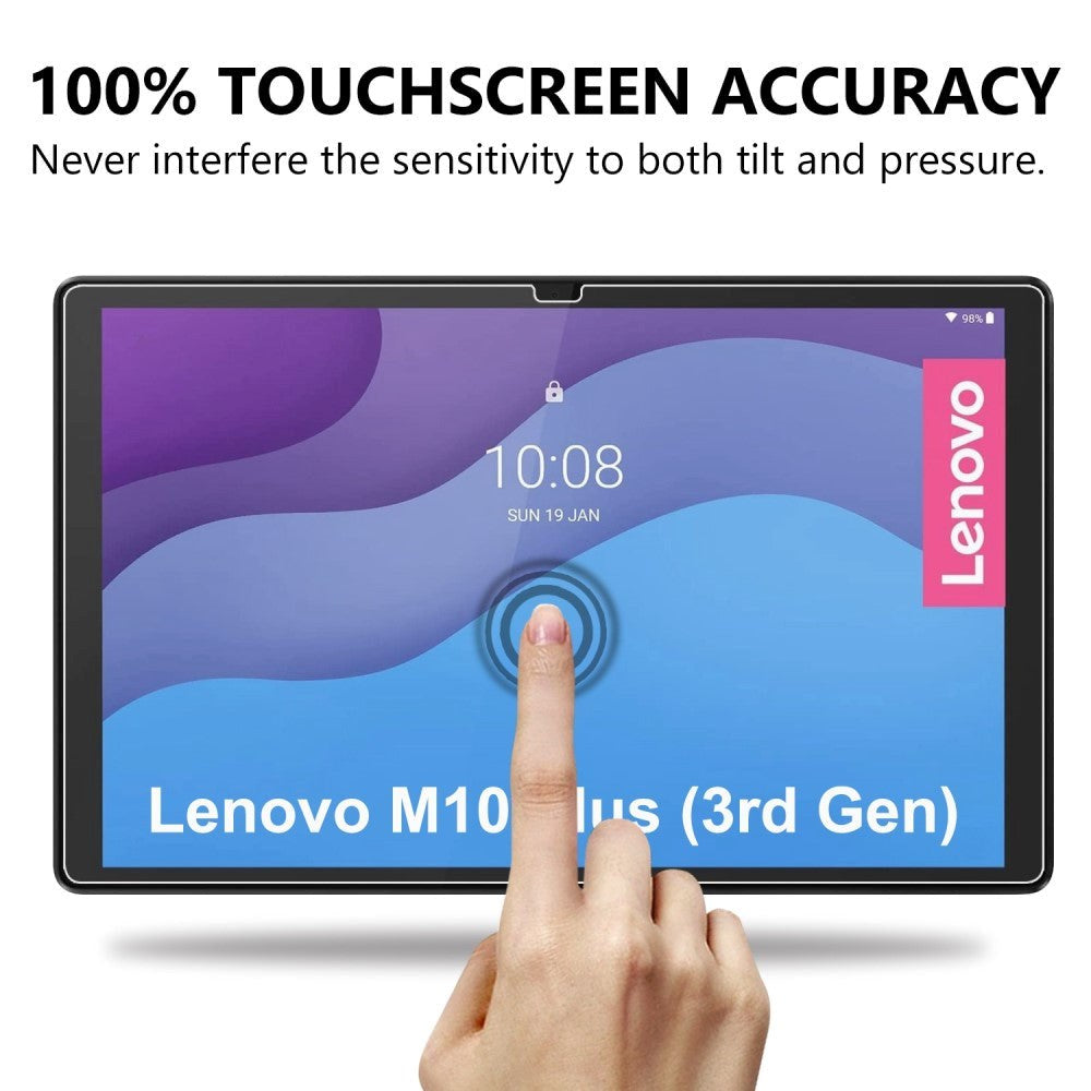 Lenovo Tab M10 Plus (3. generasjon) 10,6" (TB-125F/128F) Full-Fit skjermbeskytter - gjennomsiktig