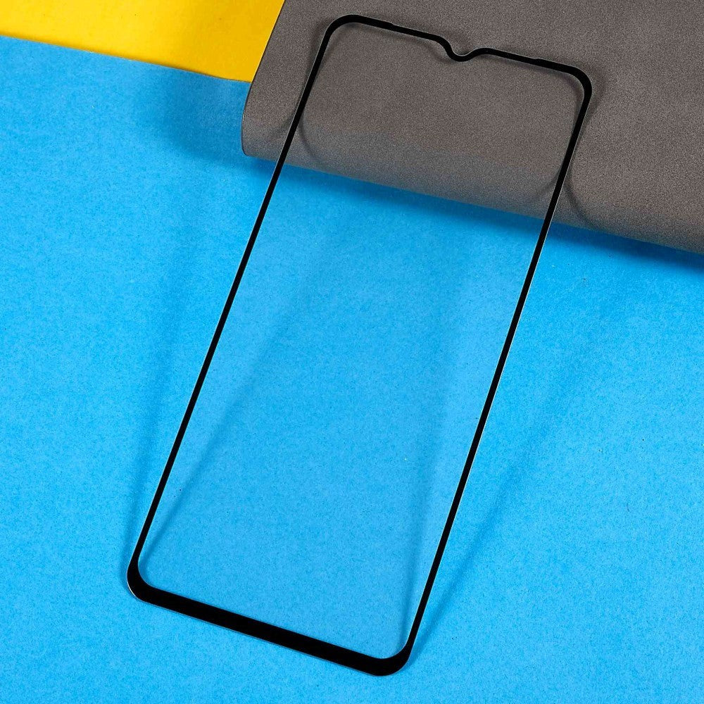 Xiaomi Redmi 10A Full Fit herdet glass - Skjermbeskytter - Gjennomsiktig / svart kant