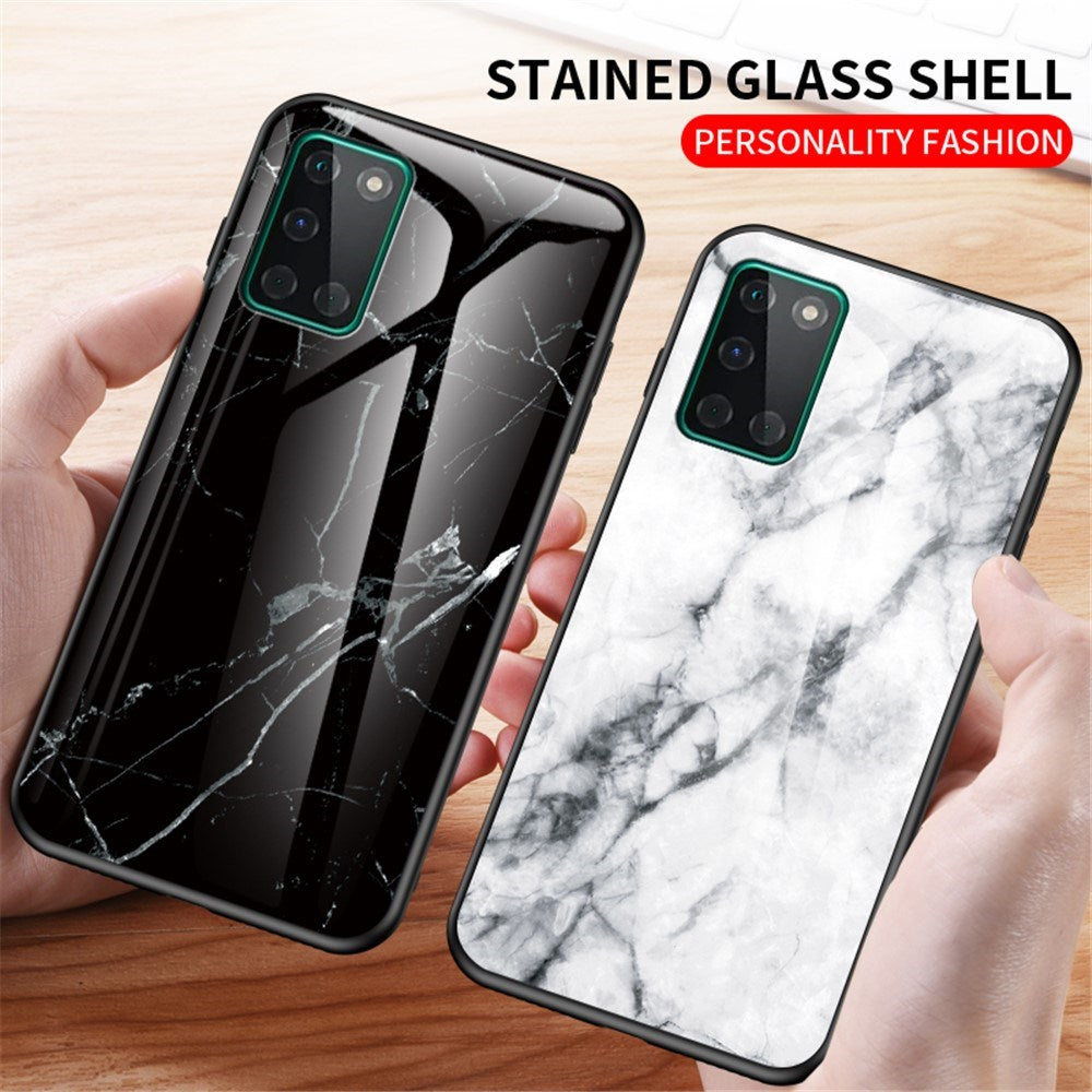 EIDERWOOD OnePlus 8T Hybrid Marmor Mobil Cover m. Glas Bagside - Sort