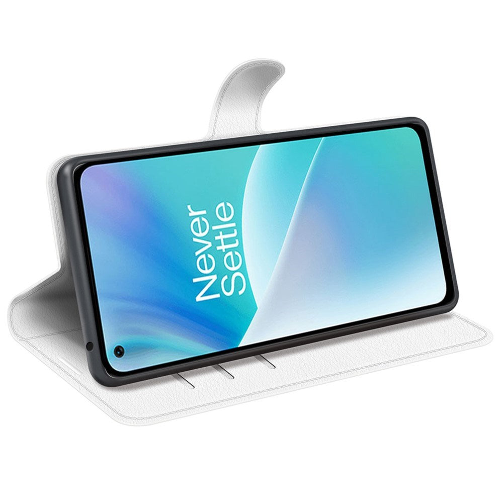 EIDERWOOD - OnePlus Nord 2T (5G) - Kunstlæder Flip Cover m. Kortholder & Ståfunktion - Hvid