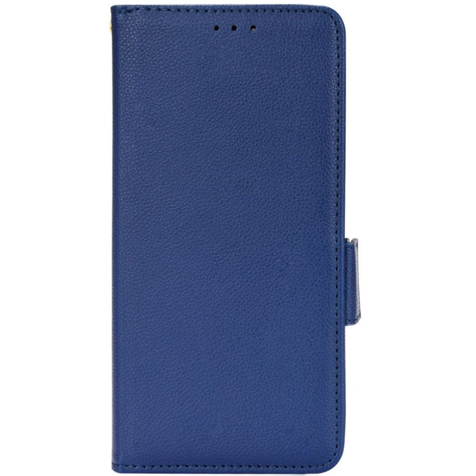Doogee N40 Pro PU Litchi Leather Flip Cover m. Lommebok - Blå