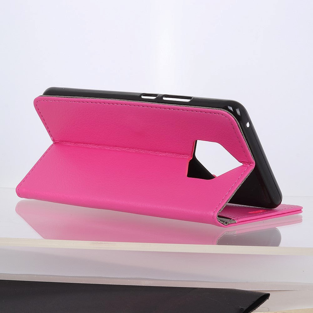 Nokia 9 Pureview Classic skinndeksel m. Lommebok rosa