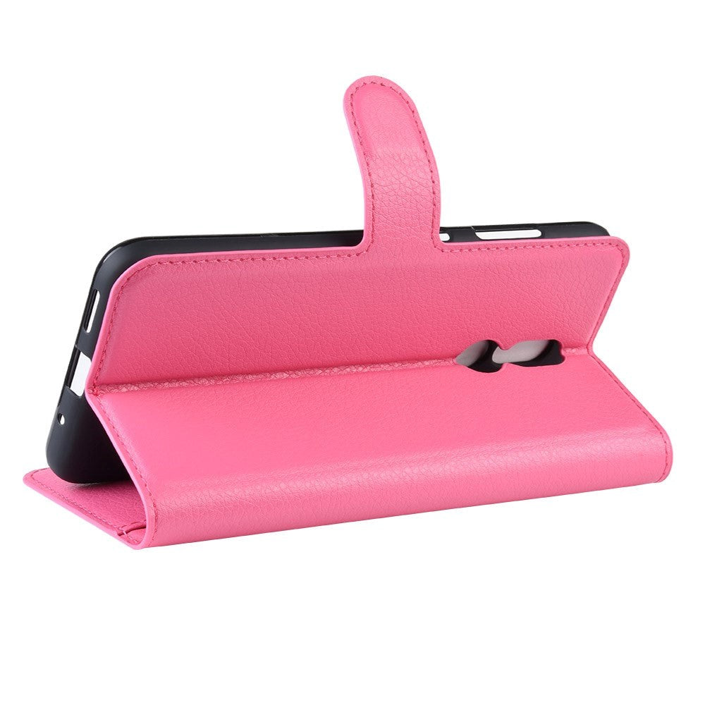 Nokia 3.2 Leather Flip Cover m. Lommebok - Rosa