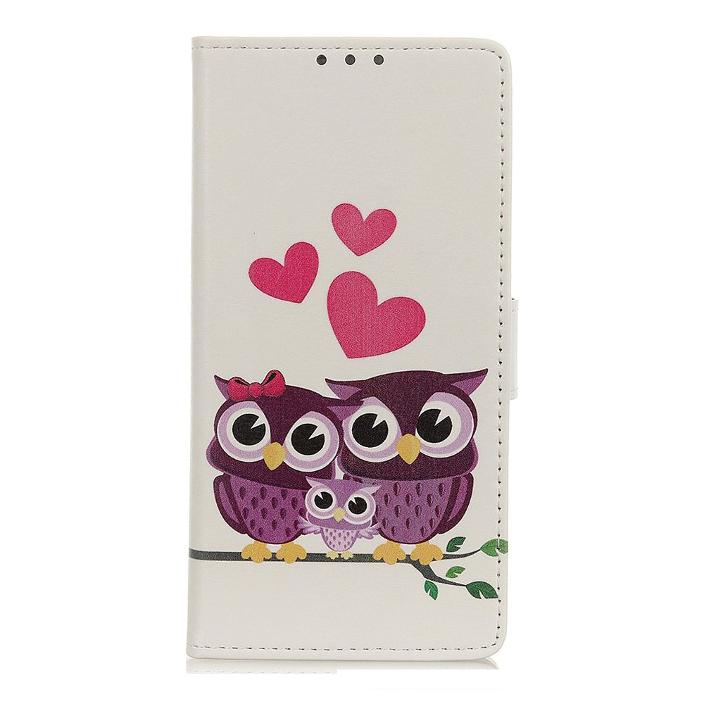 Nokia 1.3 skinndeksel m. Lommebok Owl Family