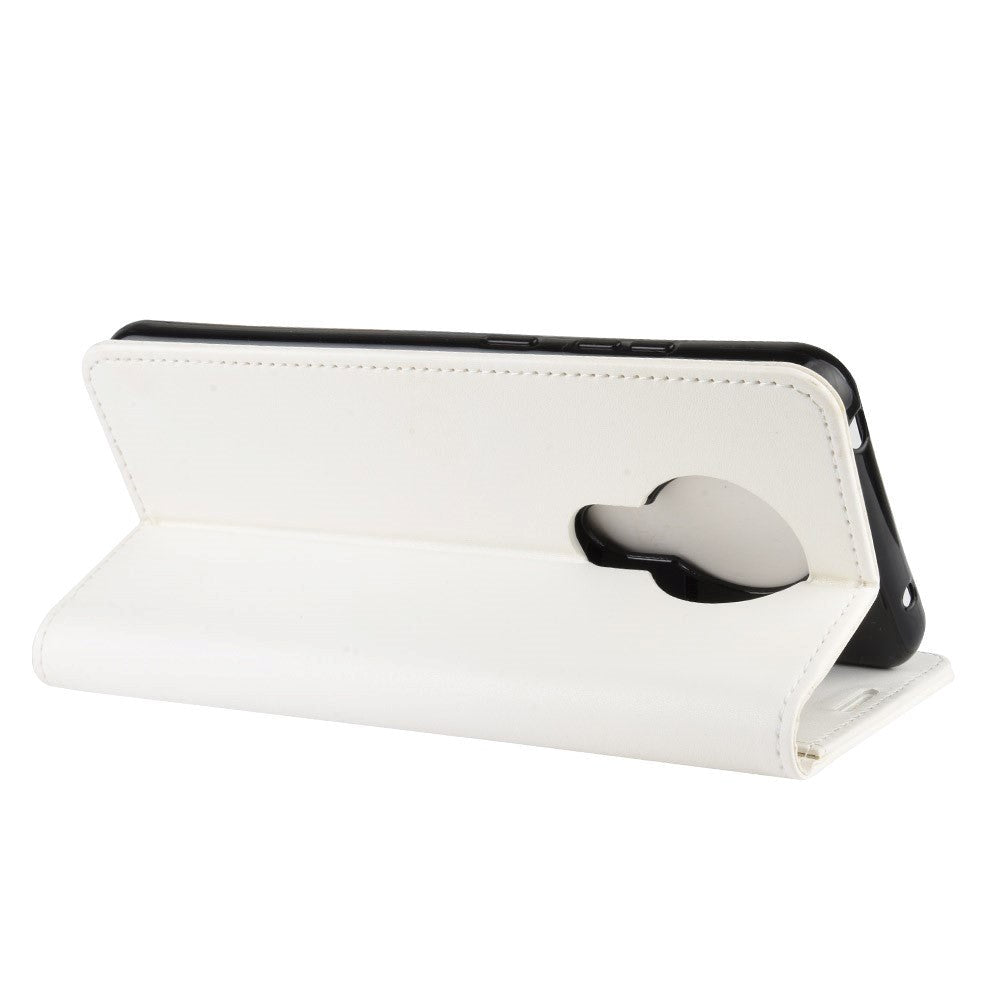 Nokia 5.3 glanset skinndeksel m. Lommebok hvit