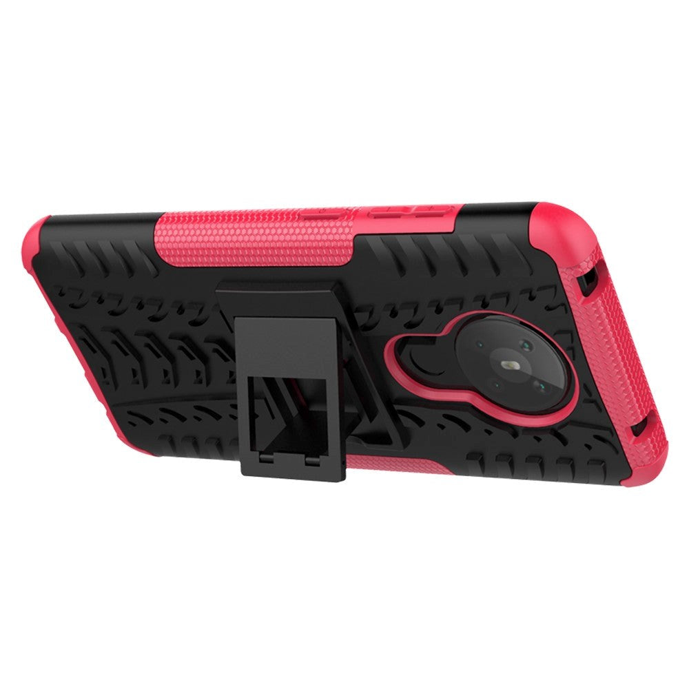 Nokia 5.3 Cool Tire Craftsman Cover m. Stativ - Svart / Rosa