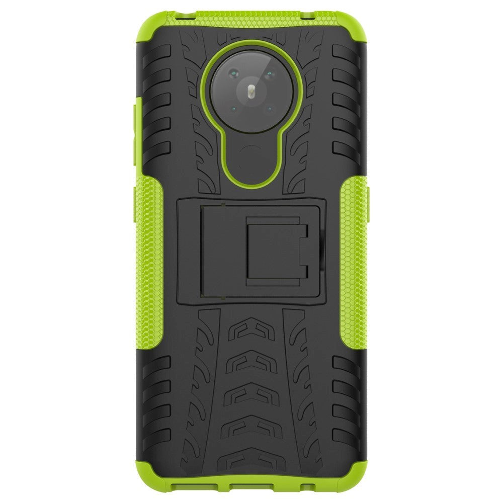 Nokia 5.3 Cool Tire Craftsman Cover m. Stativ - Sort / Grønn