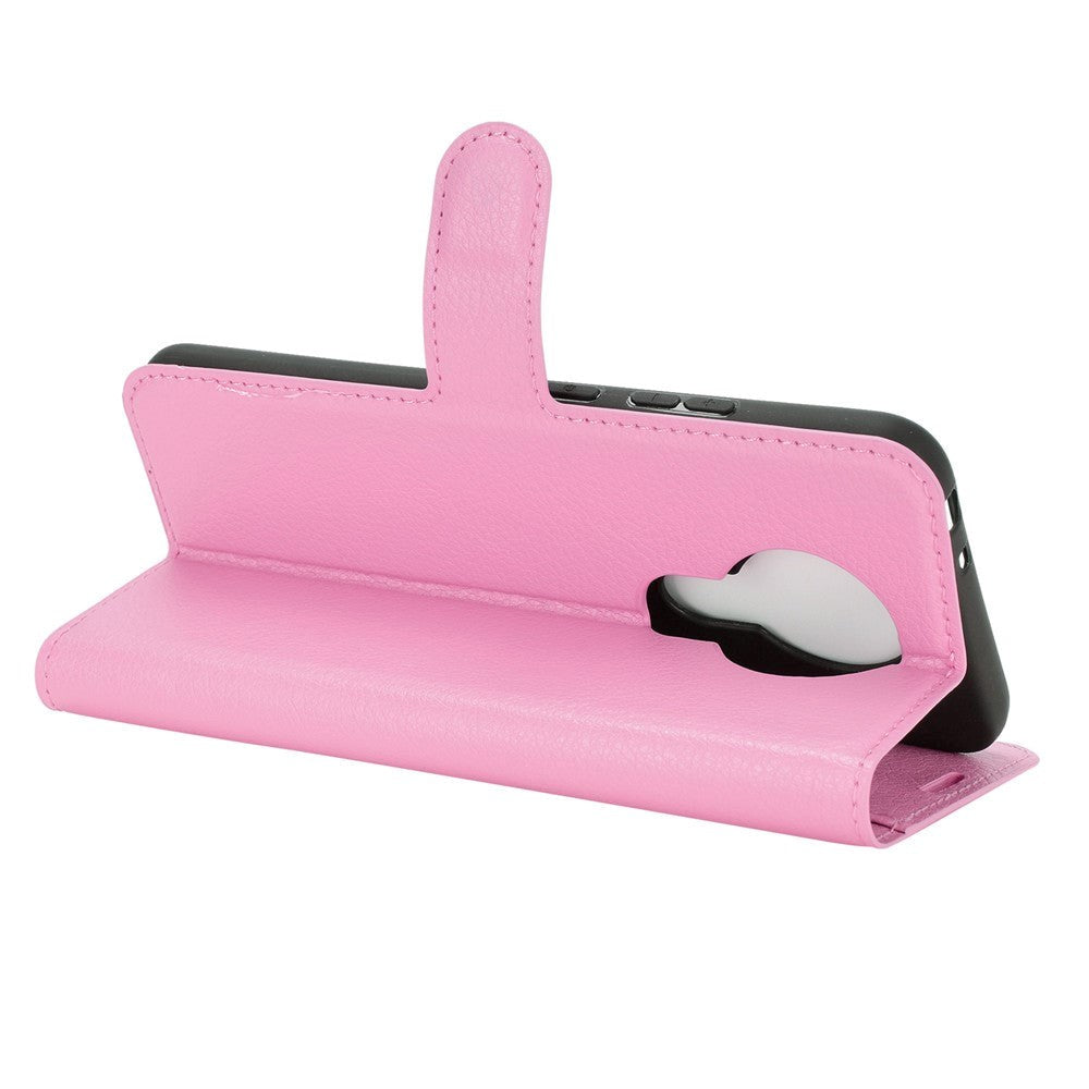 Nokia 3.4 Classic skinndeksel m. Lommebok - Rosa