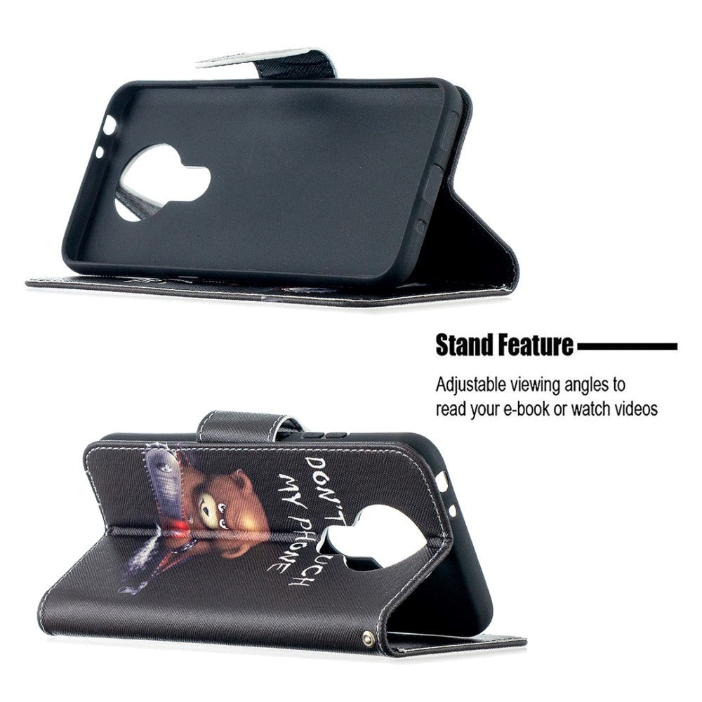 Nokia 3.4 skinndeksel m. Lommebok - Evil Teddy Bear