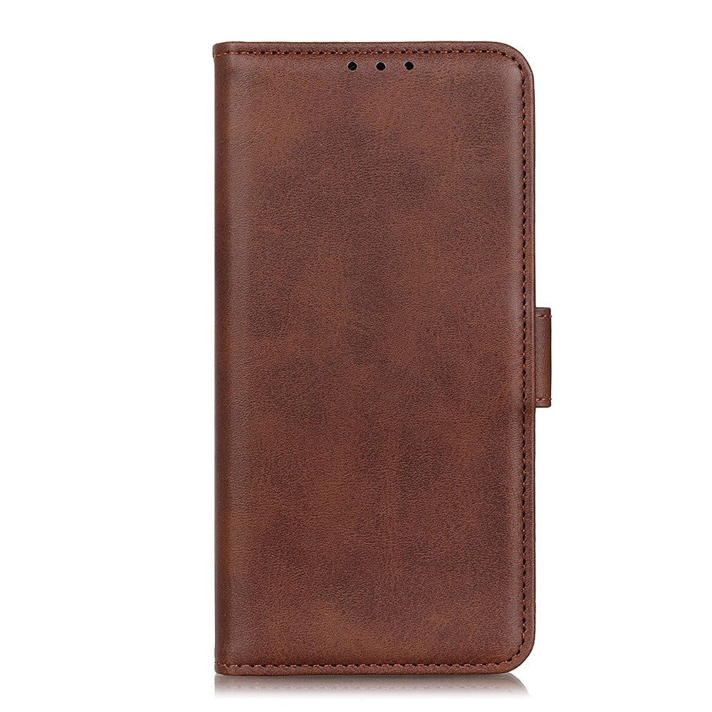 Nokia 1.4 Soft Leather Flip Cover m. Lommebok - Mørkebrun