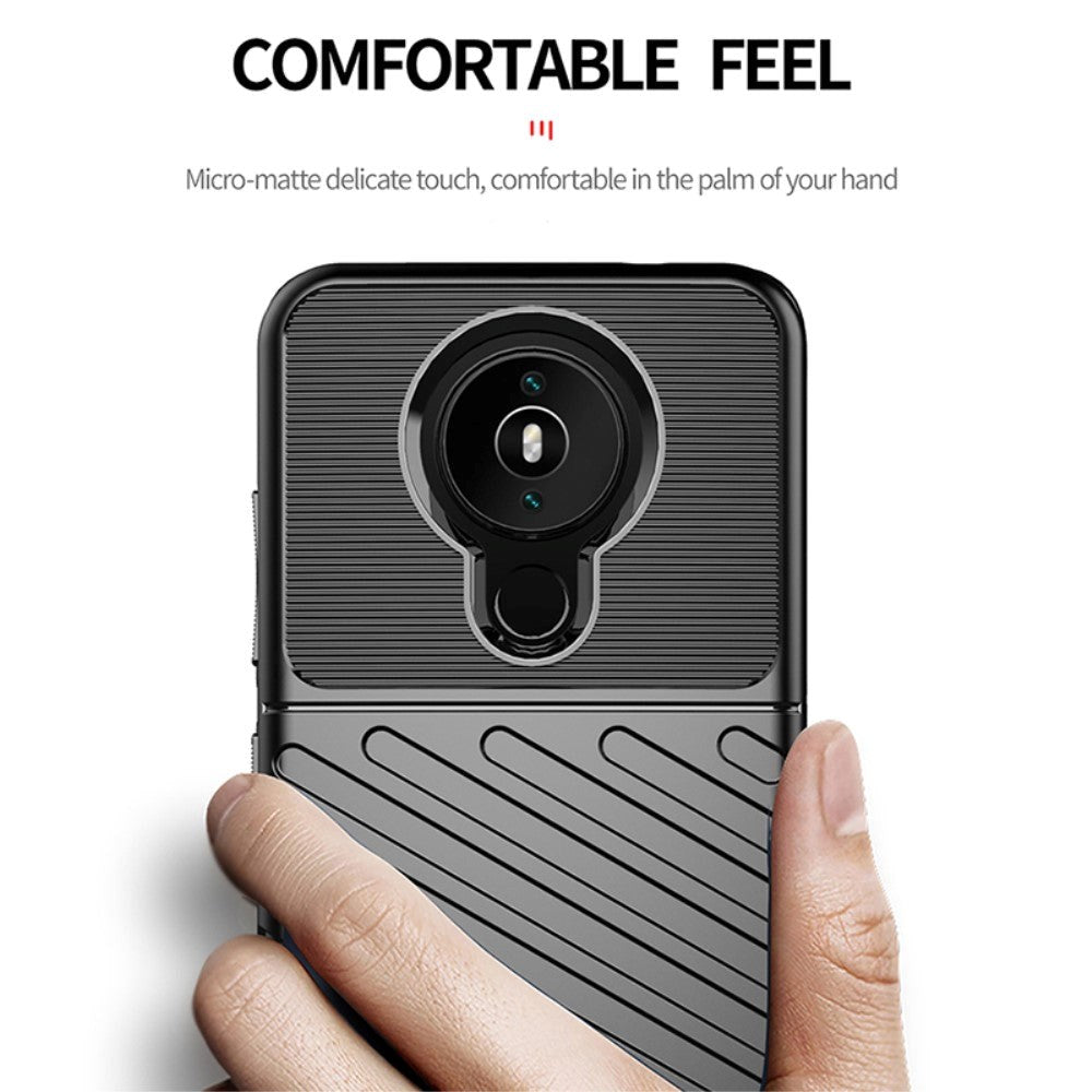 Nokia 1.4 Thunder Series Twill Plast Bakdeksel - Grønn