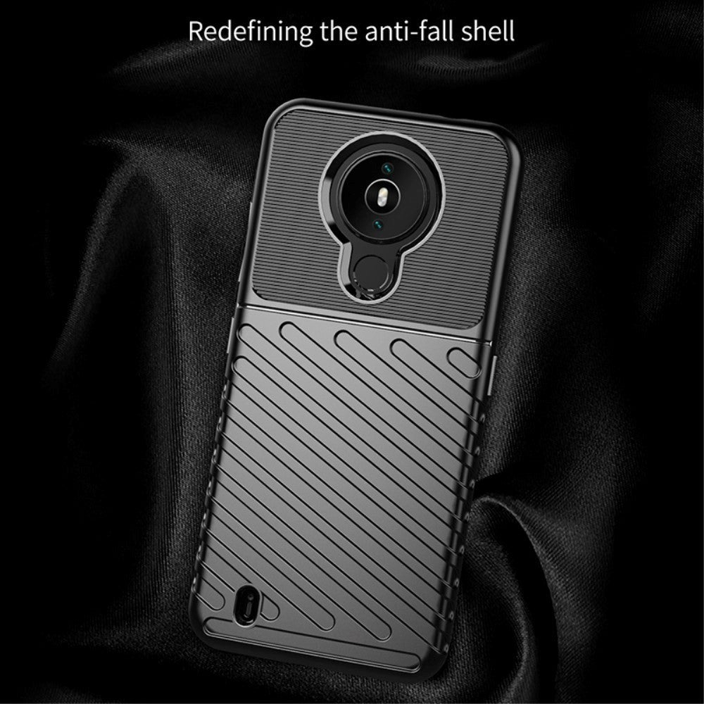 Nokia 1.4 Thunder Series Twill Plast Bakdeksel - Grønn