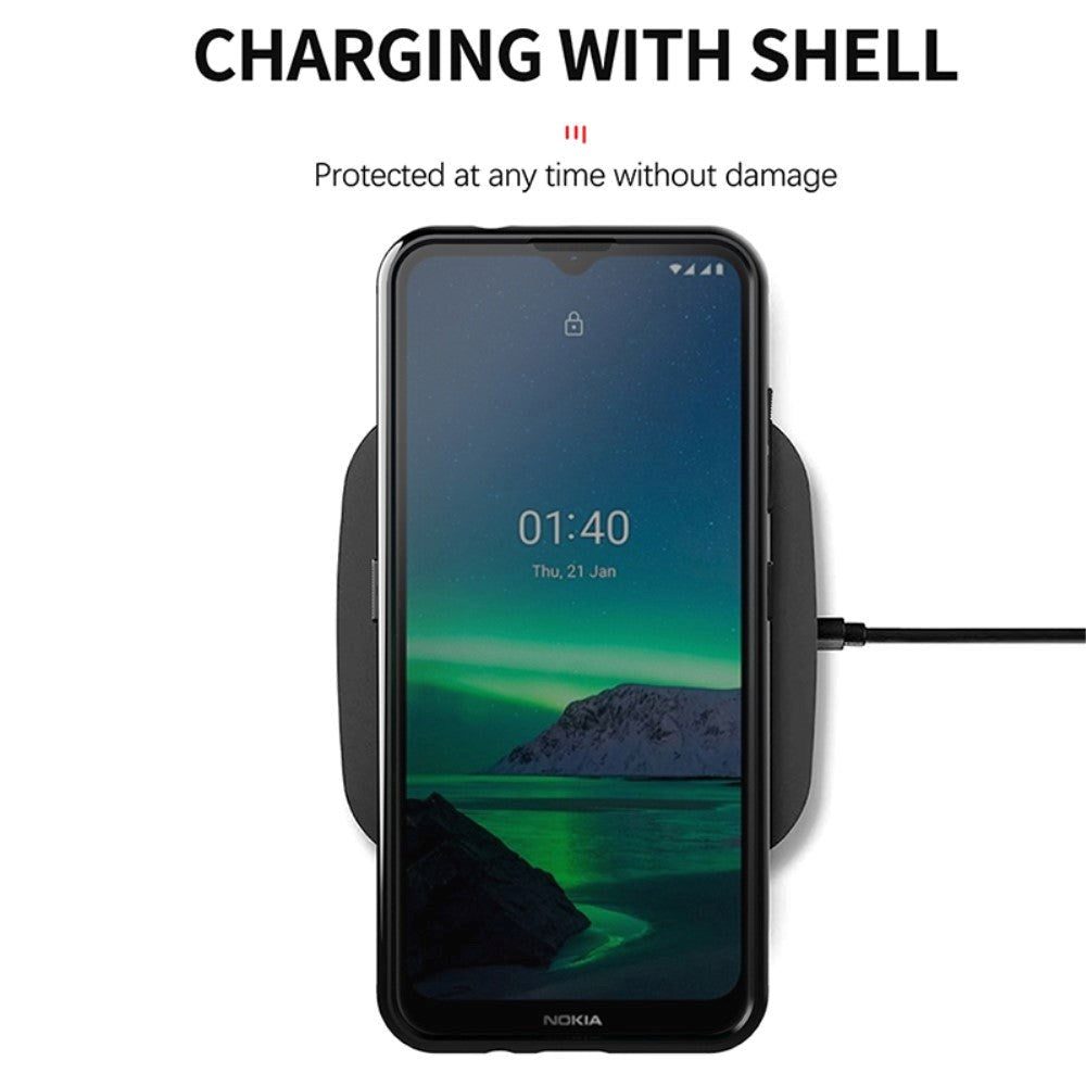 Nokia 1.4 Thunder Series Twill Plast Bakdeksel - Grønn