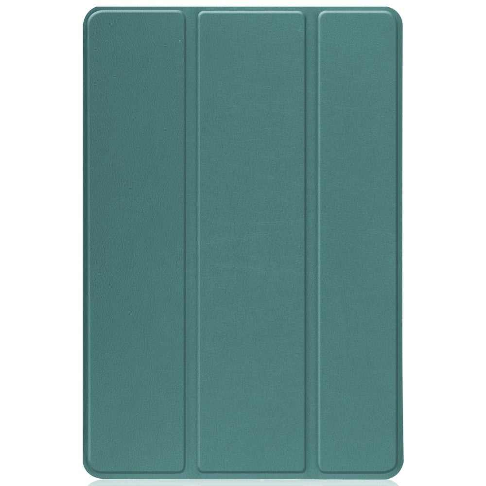 TCL Tab 10S Tri-Fold Leather Flip Cover - Grønn