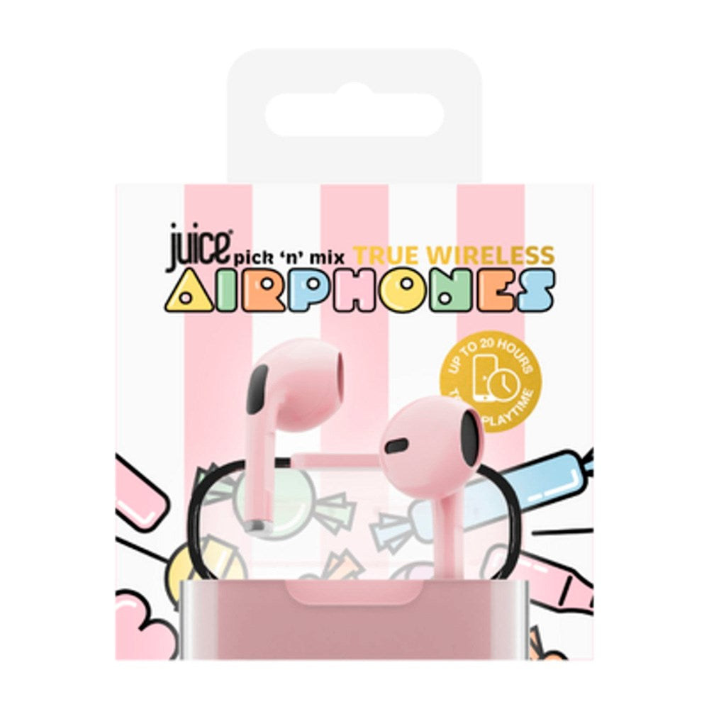 Juice True Wireless Høretelefoner m. In Ear-Design - Lyserød