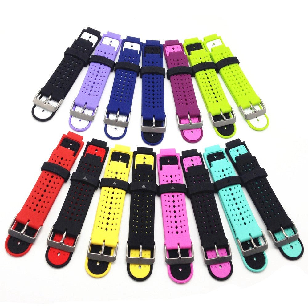 Universal Garmin Forerunner Silikon Dots Strap Svart / Rød