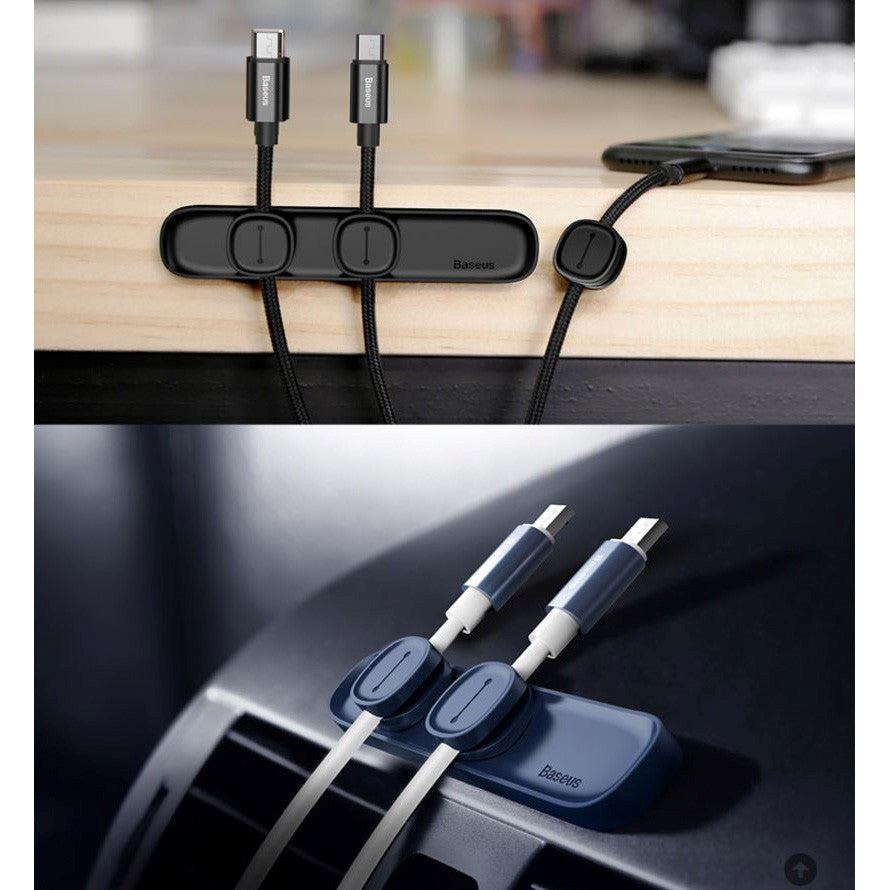 Baseus Peas magnetisk kabelklemmeholder - svart