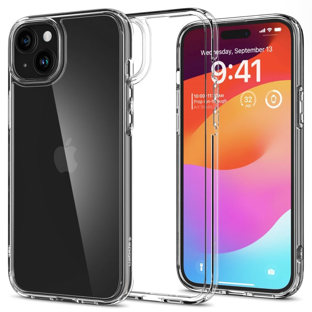iPhone 15 Spigen Ultra Hybrid-deksel - Gjennomsiktig