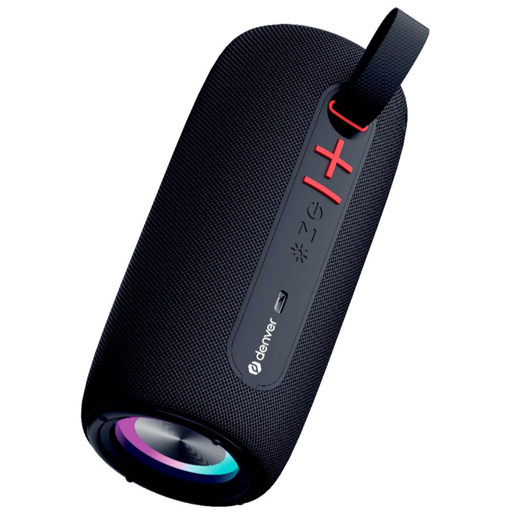 Denver Trådløs Bluetooth Højtaler - Indbygget Dynamisk Lysfunktion - Sort